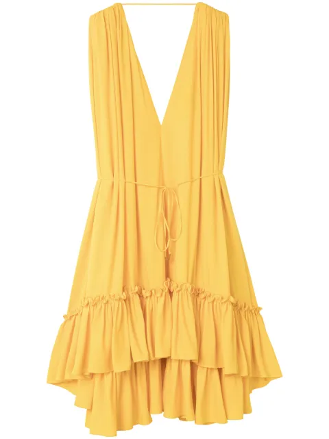 AZ FACTORY Marilyn sleeveless flared dress Yellow 23DRS197CR4