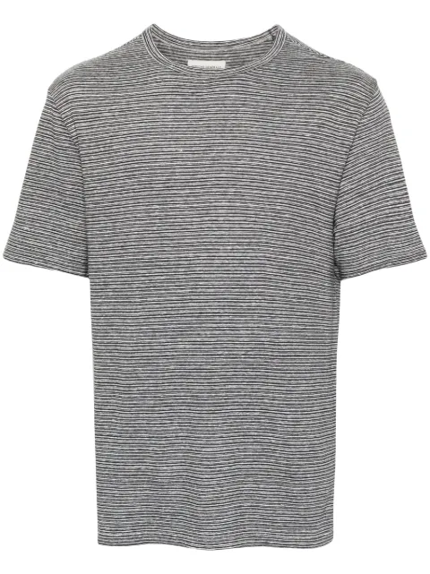 Officine Generale striped-pattern shirt Blue S24MTEE200PRE