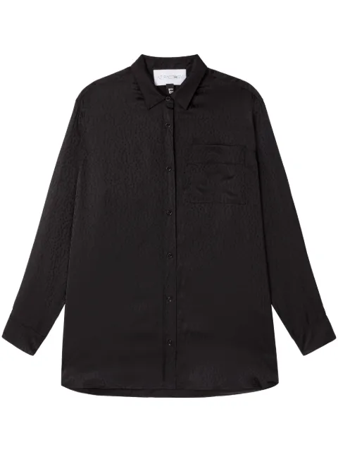 AZ FACTORY Lounge polka-dot jacquard shirt Black 23SHI014JA1