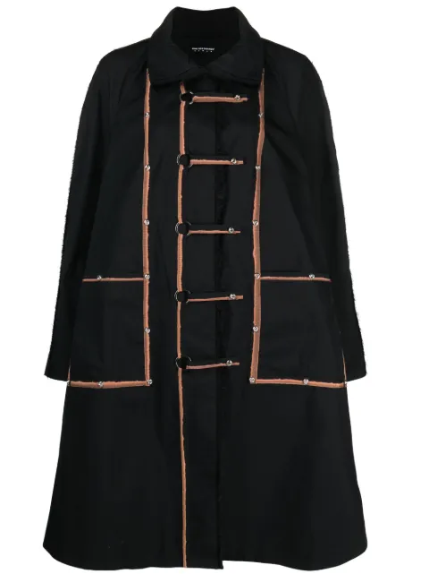 Kiko Kostadinov Aketon high-neck coat Black KKWAW23C0117