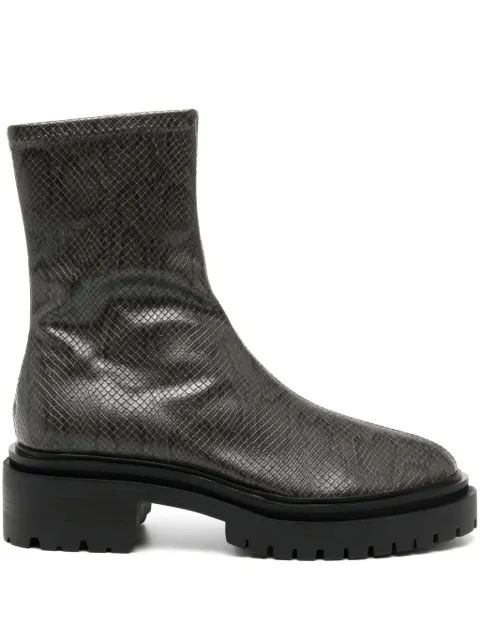 Senso Peyton III 50mm snakeskin-effect boots Neutrals PEYTONIII