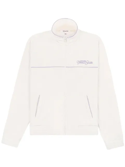 Sporty & Rich Rizzoli Tennis terry track jacket White JA931MK