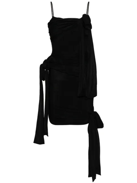 Blumarine sash-detailing mini dress Black 2A418A