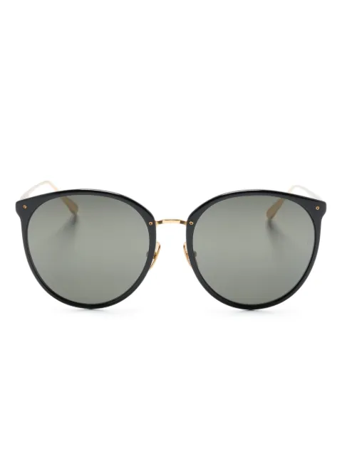 Linda Farrow Kings round-frame sunglasses Gold LFLC747C32SUN