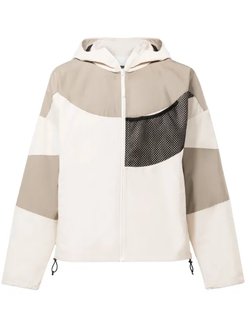 Reebok LTD patchwork hooded windbreaker Neutrals RMEA001C99FAB0010500