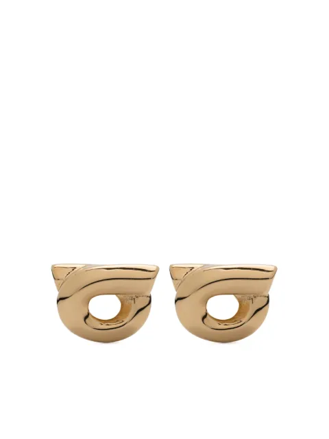 Ferragamo Gancini 10 stud earrings Gold 770395