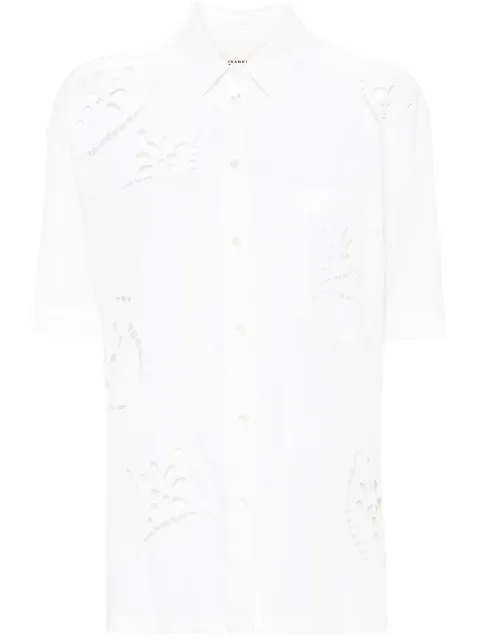 ISABEL MARANT Bilya broderie-anglais shirt White CH0067FCB2G06I