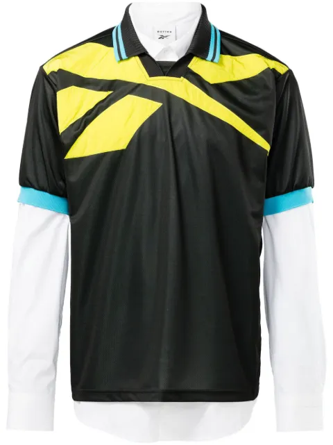 Reebok LTD x Botter Vector layered polo shirt Black RMGC001C99FAB0014815