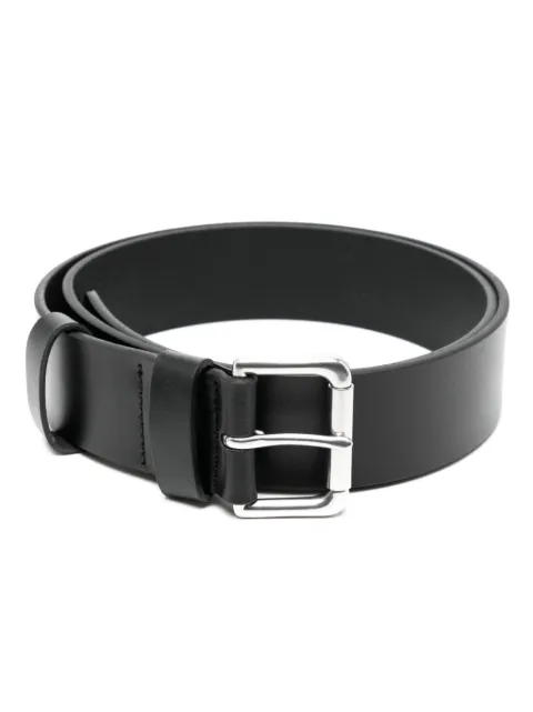 Polo Ralph Lauren Roller logo-debossed leather belt Black 405899989002