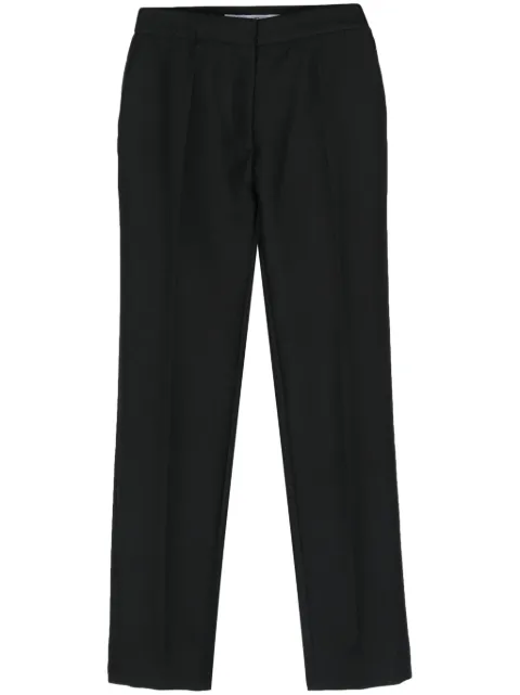 Christian Dior Pre-Owned 2010s wool-blend straight leg trousers Black HOLADIO428