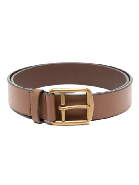 Polo Ralph Lauren Saddler leather buckle belt Brown 405913732002