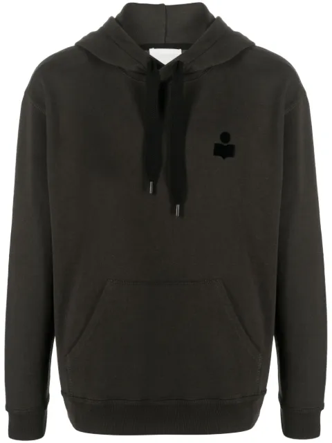 MARANT Matte logo-appliqué sweatshirt Black SW0050HAB1M18H