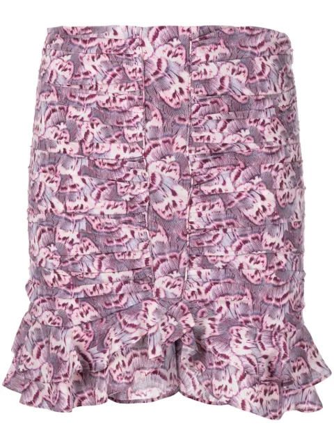ISABEL MARANT Milendi ruched miniskirt Purple JU0009FAB1J04I