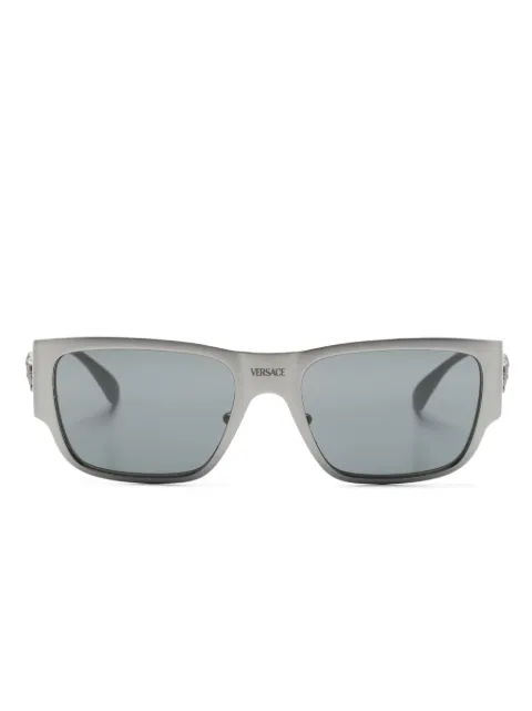 Versace Eyewear Medusa-plaque rectangle-frame sunglasses Silver VE2262
