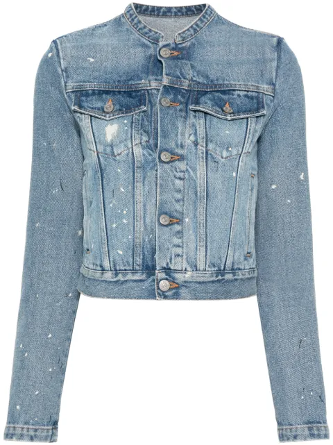 MM6 Maison Margiela distressed denim jacket Blue S52AM0287S30589