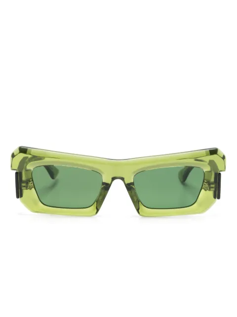 Kuboraum R2 rectangle-frame sunglasses Green R2