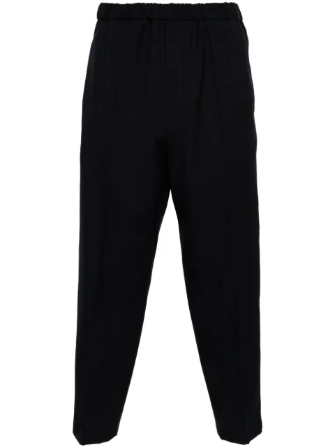 Jil Sander elasticated-waistband trousers Blue J21KA0012J41136