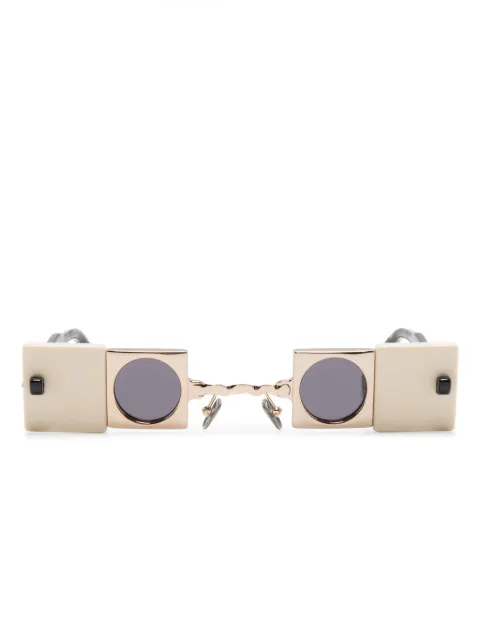 Kuboraum Q50 geometric-frame sunglasses Neutrals KRAQ50PGIY00002YPGIY