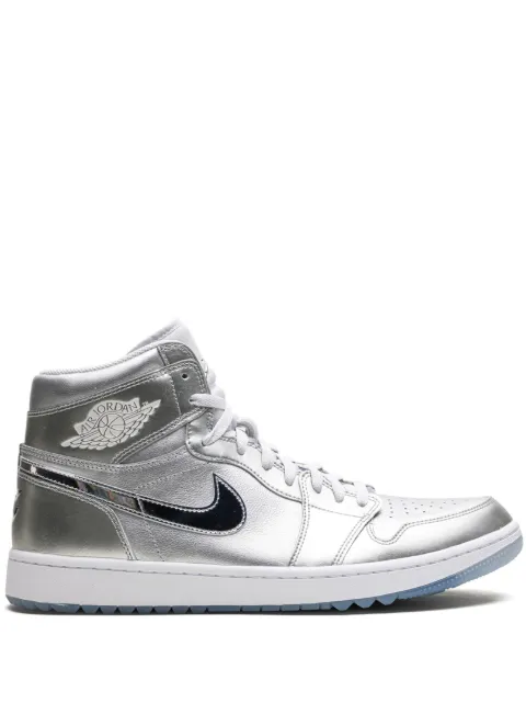 Jordan Air Jordan 1 High "Gift Giving" golf shoes Silver FD6815