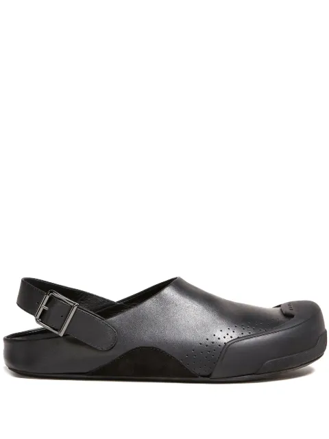 Marni Dada Sabot slingback leather sandals Black SBMR002301P0432