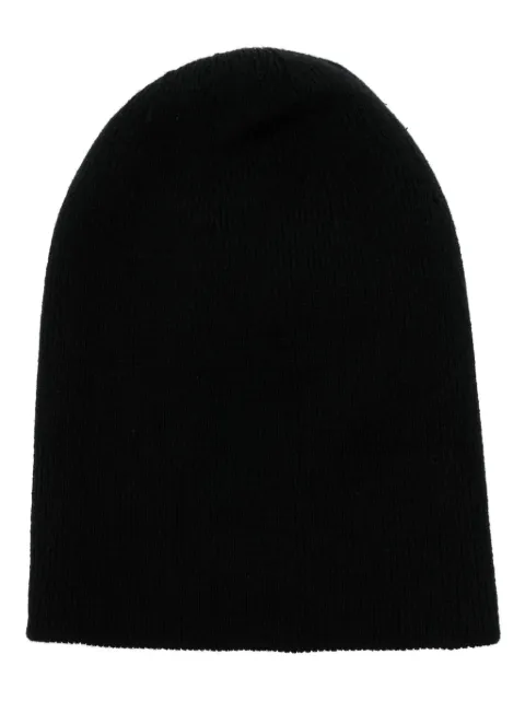 Boris Bidjan Saberi ribbed cotton beanie Black KNHAT3F356