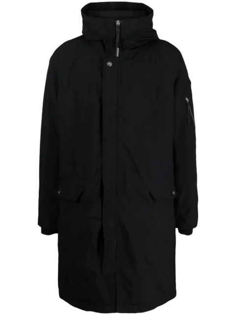 Boris Bidjan Saberi J4 hooded windbreaker jacket Black J4F1307