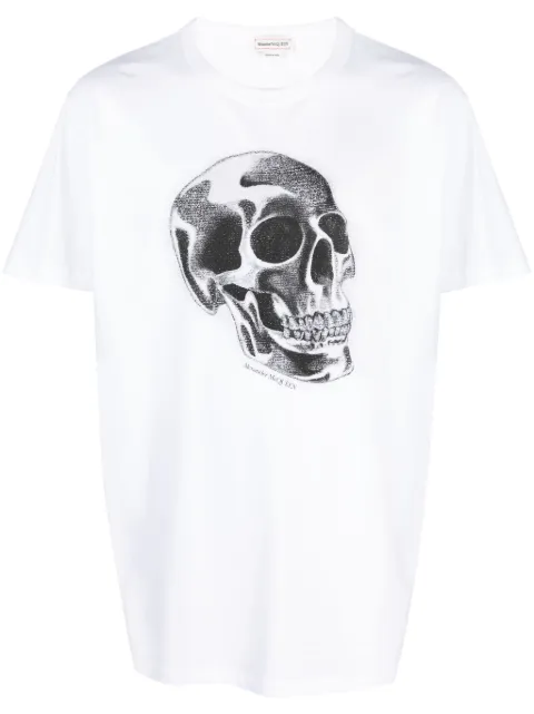 Alexander McQueen skull-print T-shirt White 776351QTAAQ