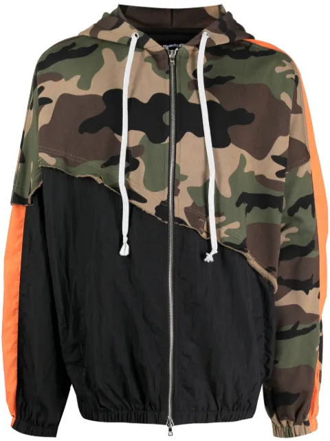 God's Masterful Children panelled hooded jacket Black GMC02BJX03