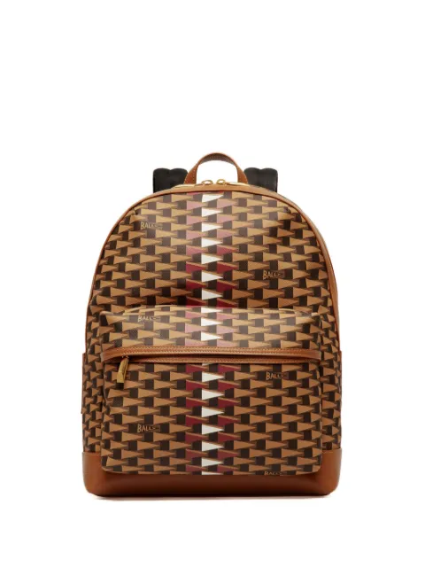Bally Pennant faux-leather backpack Brown MAK02UTP061