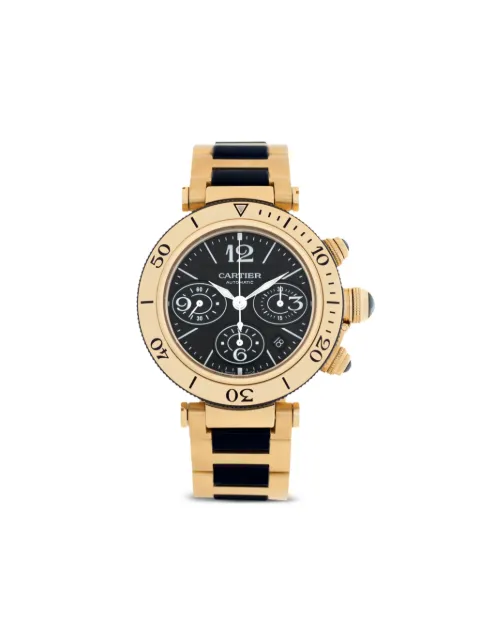 Cartier pre-owned Pasha Seatimer Chronograph 42mm Black W301970M