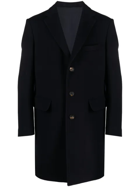 Eleventy felted single-breasted coat Blue H75CAPF08BTCRNTES0H038