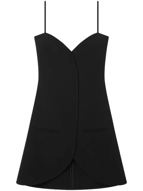 Courrèges Ellipse mini dress Black 224CRO396VI0013