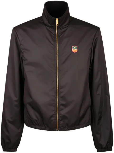 Bally logo-appliqué high-neck windbreaker Black MOU05PNY167