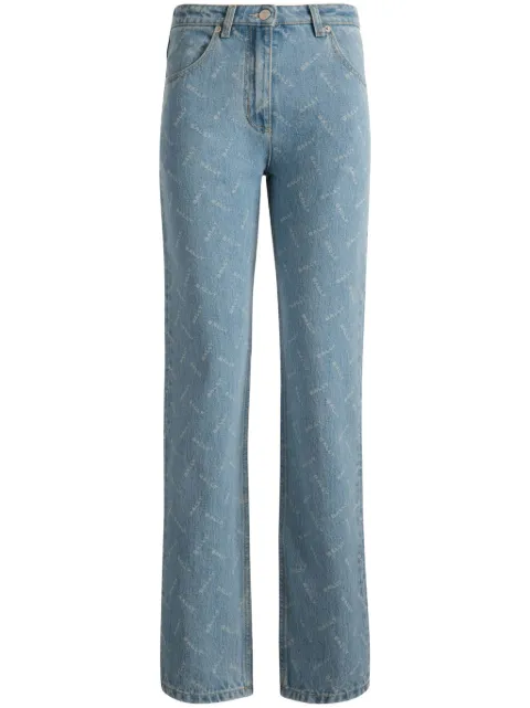 Bally logo-print straight-leg jeans Blue WTR01RCO264