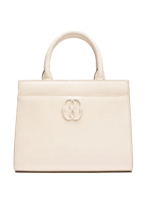 Bally logo-plaque leather tote bag Neutrals WAO01SVT598