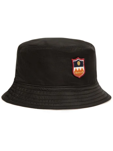 Bally logo-appliqué bucket hat Black MHA01VNY167