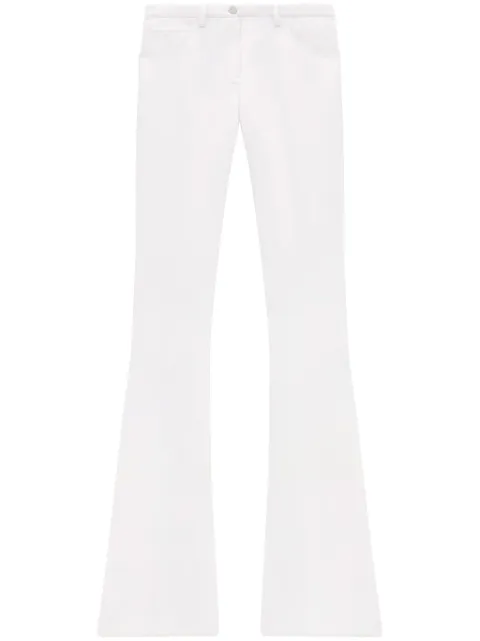 Courrèges Relax bootcut trousers White 224CPA221PL0007