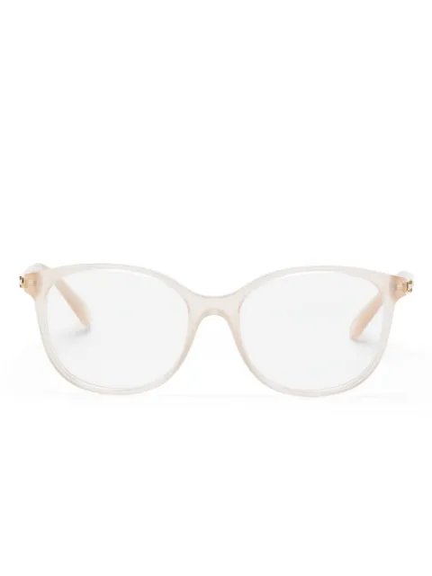 Swarovski Eyewear logo-engraved square-frame glasses Neutrals SK2002