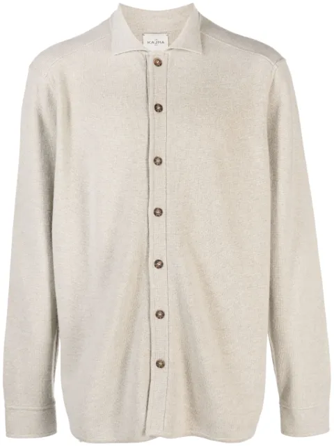 Le Kasha Minsk organic cashmere cardigan Neutrals MINSK00955