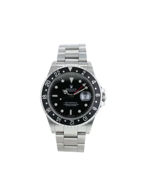 Rolex 2002 pre-owned GMT-Master II 40mm Black 402987