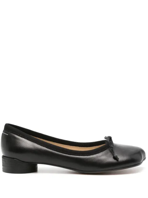 MM6 Maison Margiela Anatomic leather ballerina shoes Black S59WZ0096P3628