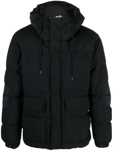 Ten C Vail Combo hooded down jacket Black 23CTCUB03146003780