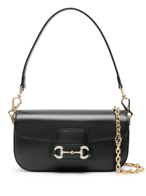 Gucci small Horsebit 1955 shoulder bag Black 735178AACSV