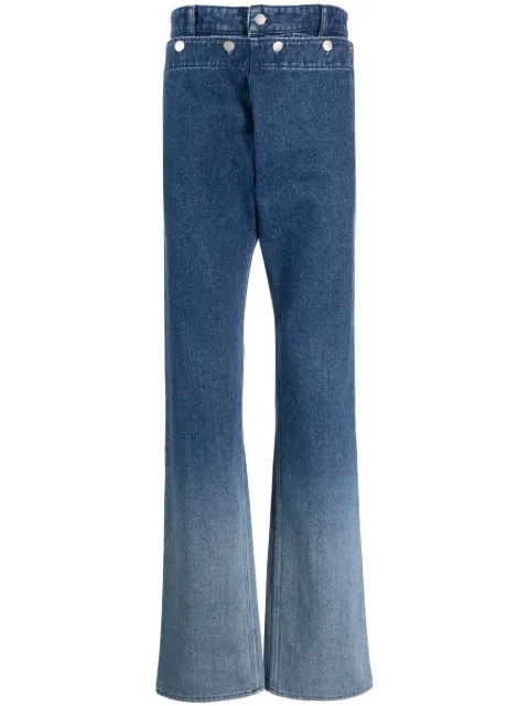Botter double-waistband straight-leg jeans Blue MN5038D