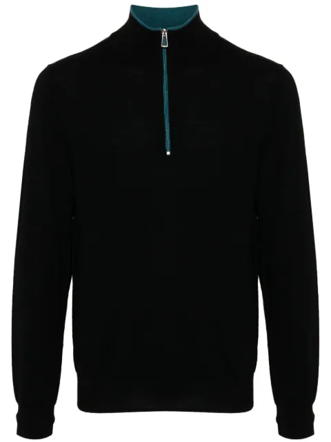 PS Paul Smith embroidered logo merino jumper Black M2R203YL21861