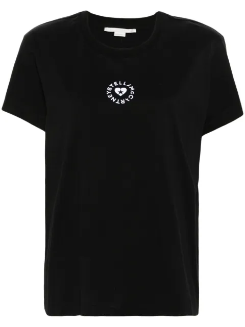Stella McCartney Lovestruck logo T-Shirt Black 6J02733SPY53