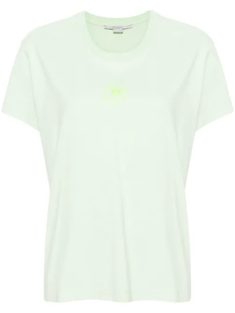 Stella McCartney Lovestruck Logo cotton T-Shirt Green 6J02733SPY53