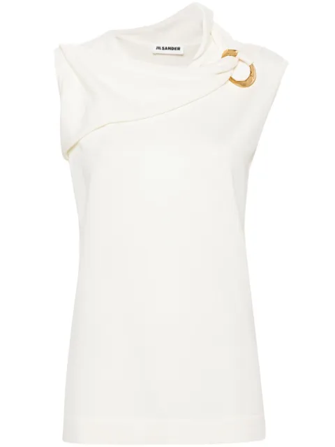 Jil Sander hardware-detail knitted tank top Neutrals J01NC0136J14699