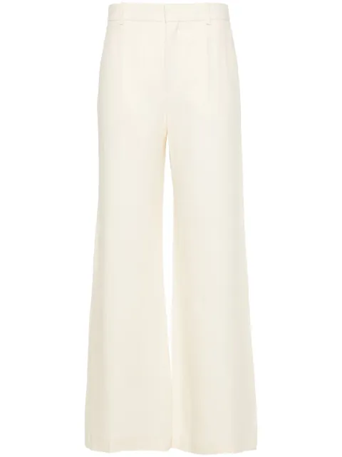 Chloé wide-leg linen trousers Neutrals CHC24SPA06130103