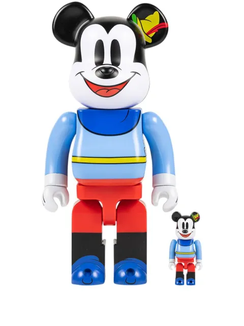 MEDICOM TOY x Disney Mickey Mouse BearbrBrave Little Tailor BE@RBRICK 100% and 400% figure set Blue MEDI2969